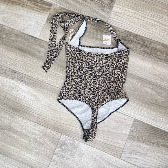 FREE PEOPLE Floral Neck Tie Bodysuit - Picture 5 of 9